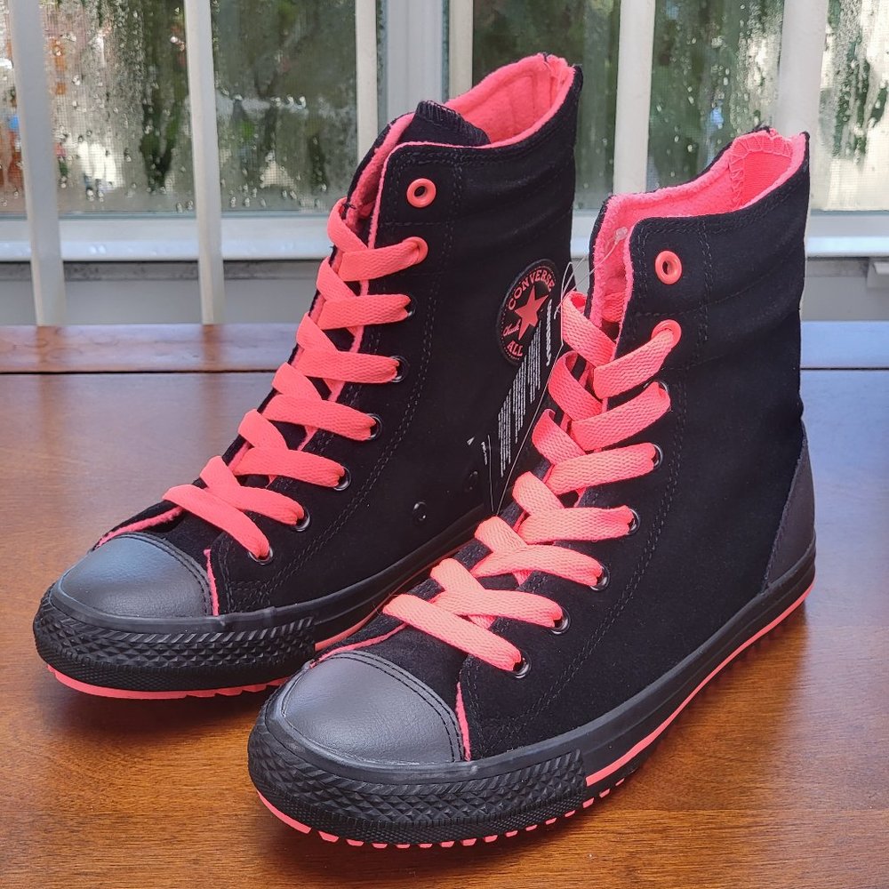 Converse Girls CTAS Hi Rise Boots 658144C NWOBSize 4Y - Picture 7 of 8